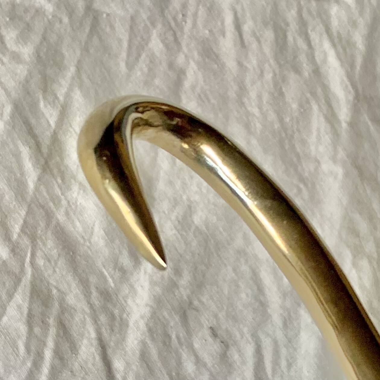 Vintage Gold Brass Heron - 43cm