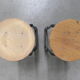 Industrial steel stool, 60 cm high