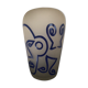 Signed frosted glass vase