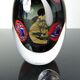 Maxence Parot - Unique Opaline and Gold Color Transparency Bottle - Glass