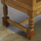 Vintage 1960s oak cabinet - cupboard style of Danish design Henning Kjærnulf