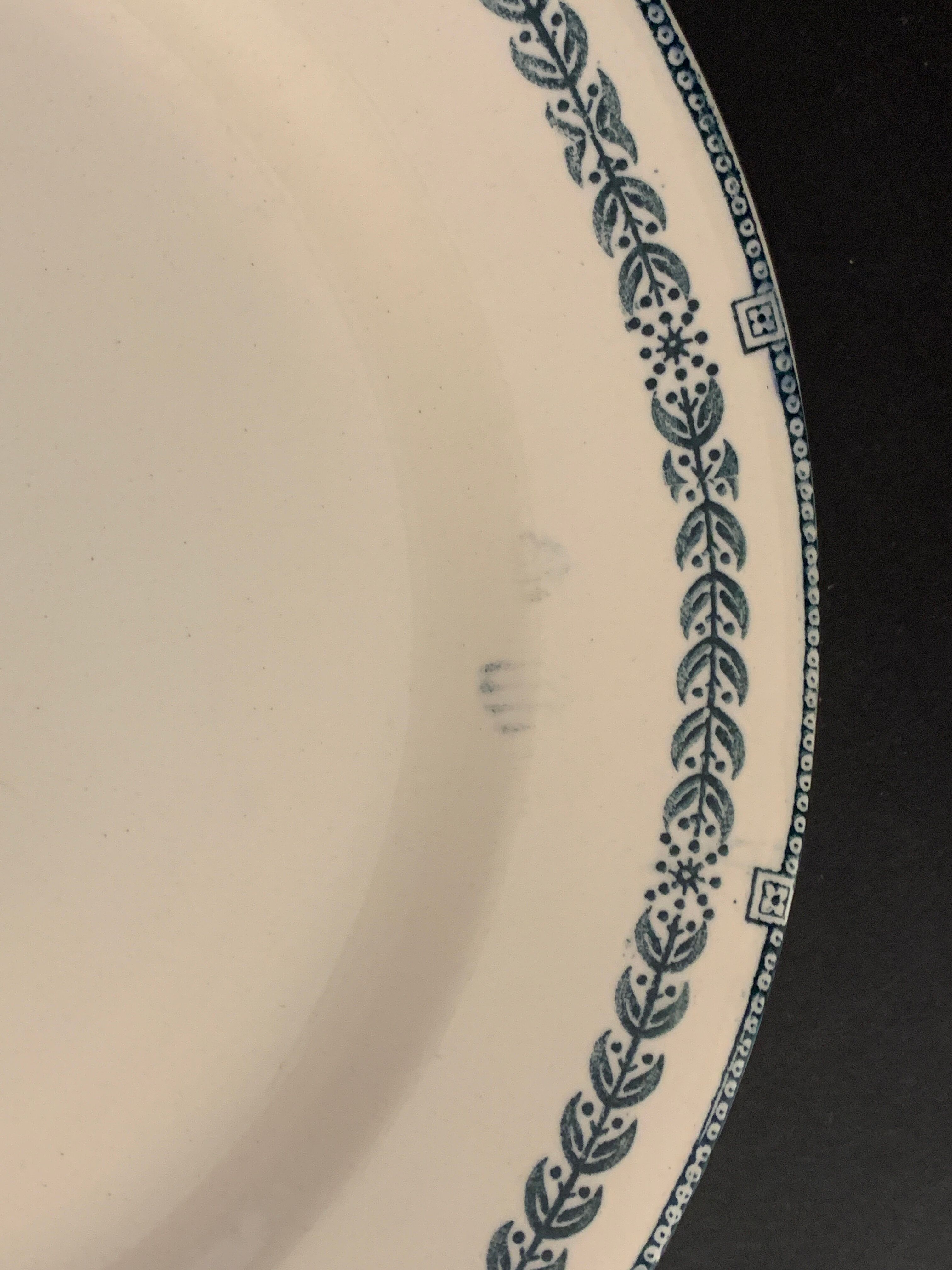 8 flat plates old Iron Earth, Salins, Condé service