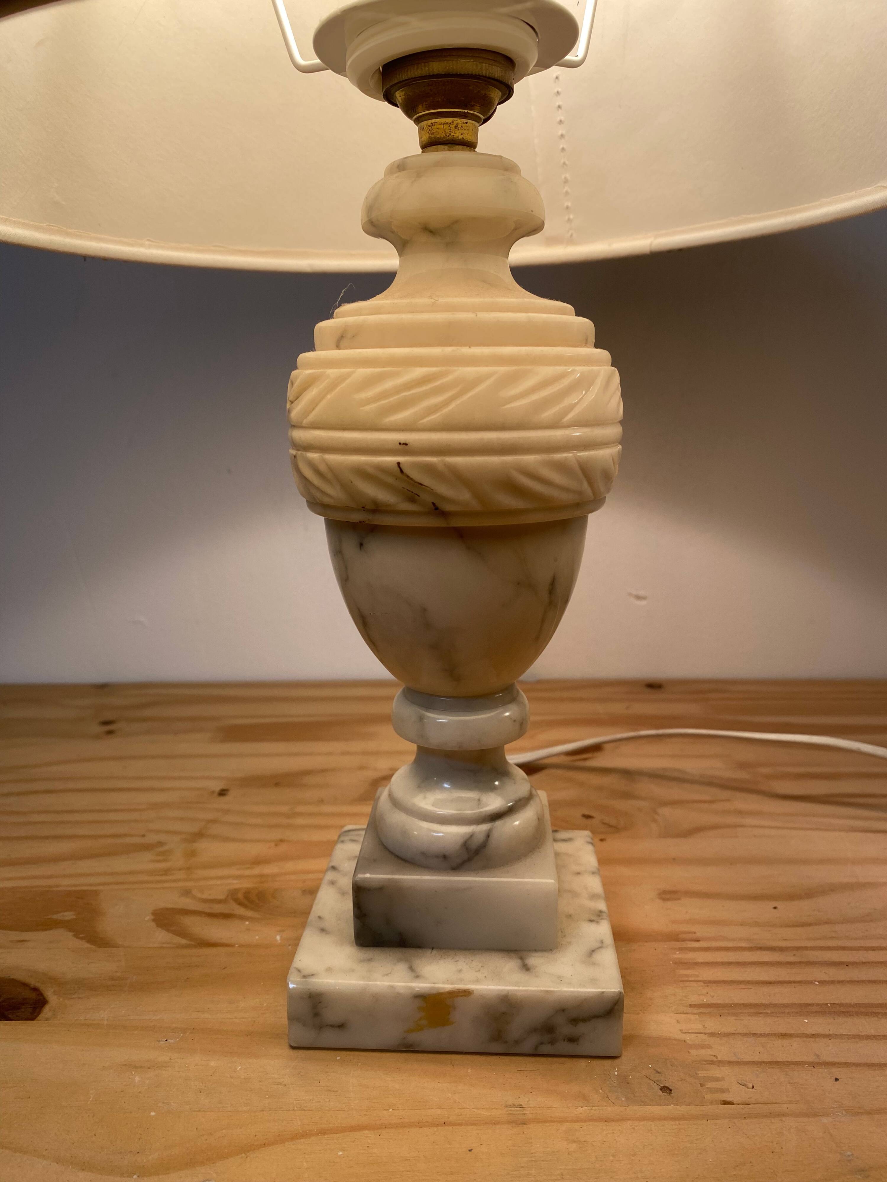 Alabaster table lamp
