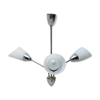 Mid century flower-shaped chandelier, 1960´s, Czechoslovakia