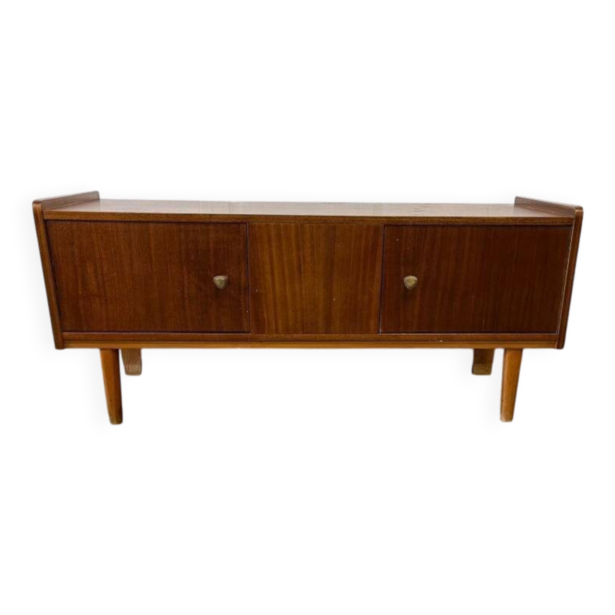 Meuble TV bas vintage en bois / lowboard / meuble bas