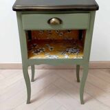 Revamped vintage bedside or occasional cabinet
