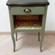 Chevet ou meuble d'appoint vintage relooké