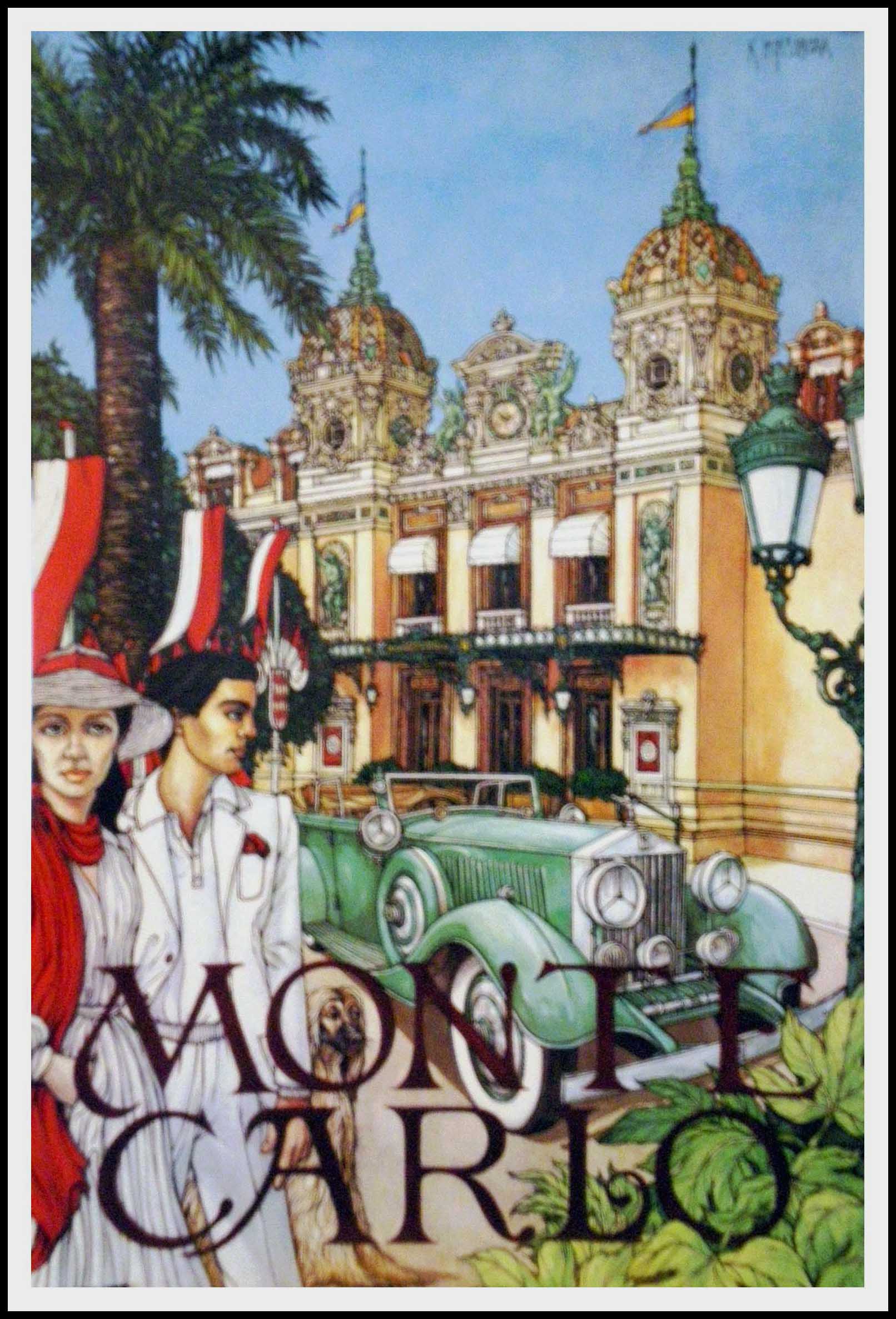 Poster old casino Monte Carlo K Ingermann