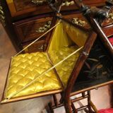 Worker rare, 19th in bamboo and Japan lacquer panels