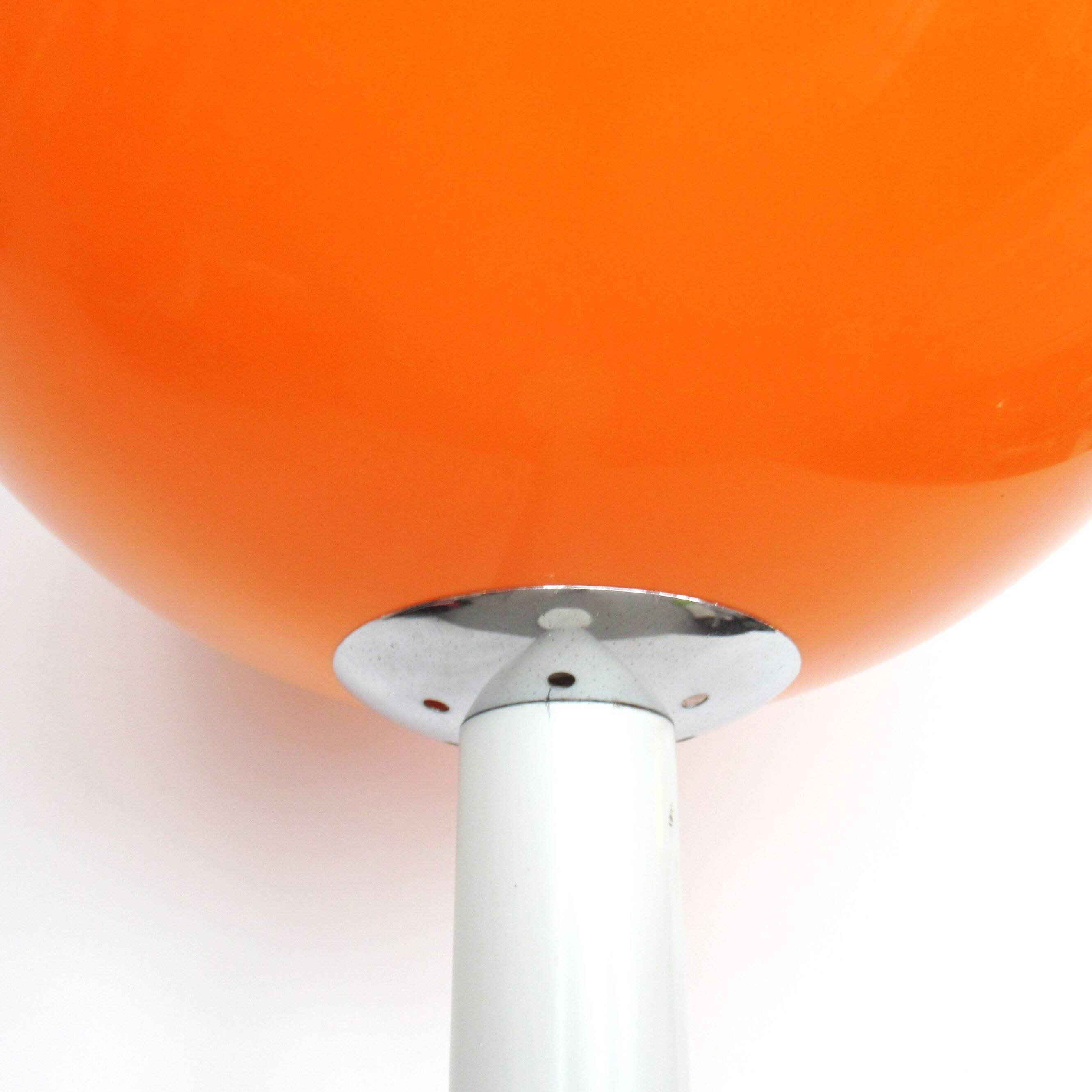 Lampadair italien orange et blanc Années 70