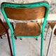Set of 4 mismatched old school style chairs