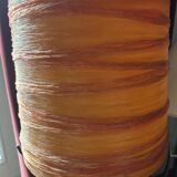 Accolay lamp in terracotta, resin lampshade with double lighting 1960