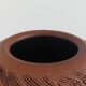 Vintage mid-century brutalist sgraffito ceramic vase