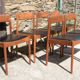 Series of 6 Danish chairs Møbelfabrik