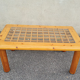 Italian pine and glass coffee table