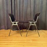 Set of four DSC 106 chairs designed by Giancarlo Piretti, Anonima Castelli,