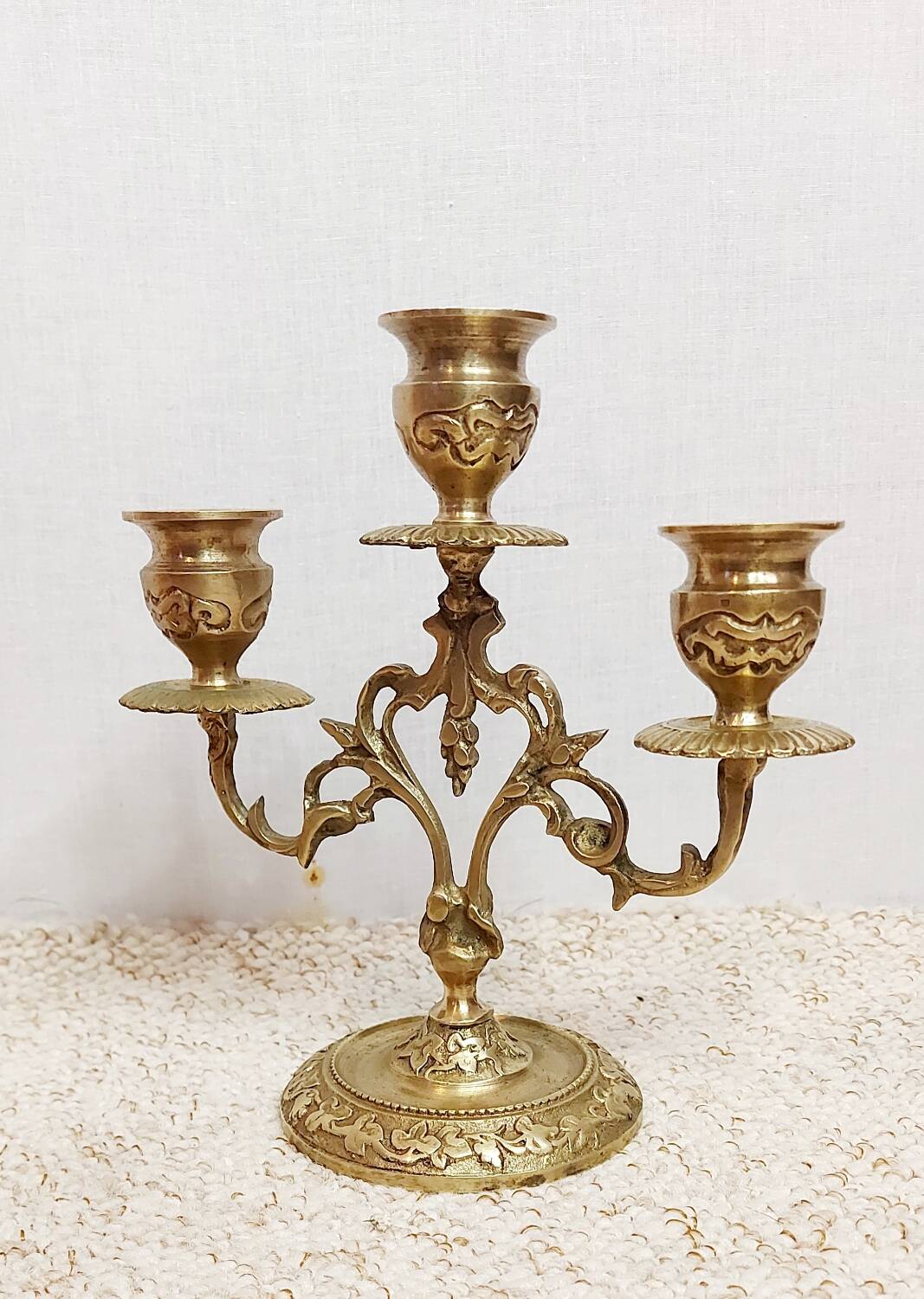 Brass candlestick / candelabra