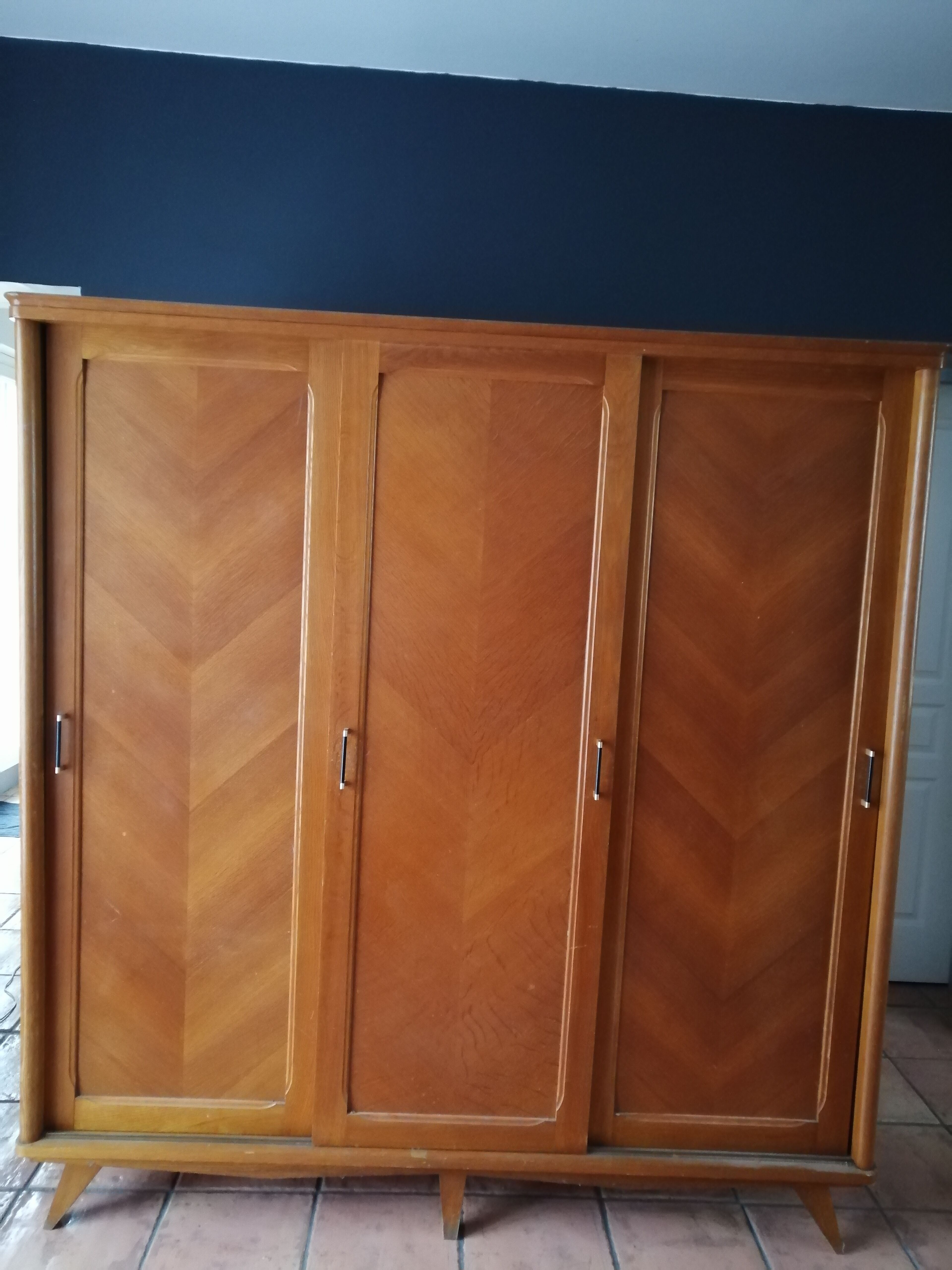 50s wardrobe - sliding doors