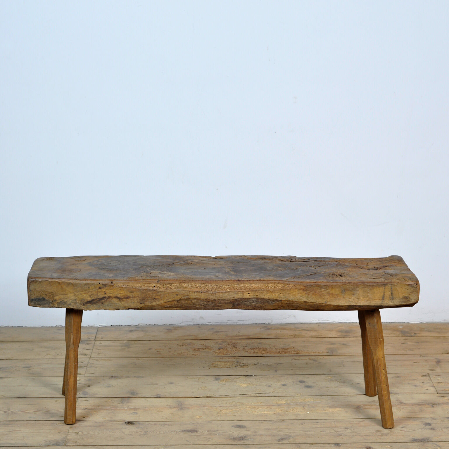 Primitive Oak Bench, 1930's