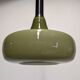XL olive green opaline water drop pendant light from the 60s/70s