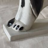 Ceramic dog Geo Condé 1930 Saint-Clement