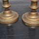 Pair of antique brass candlesticks / Vintage candle holders