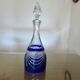 Service cristal couleur "Cristalleries de Lorraine" carafe et 5 verres