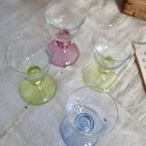 4 antique crystal glasses – Römer style