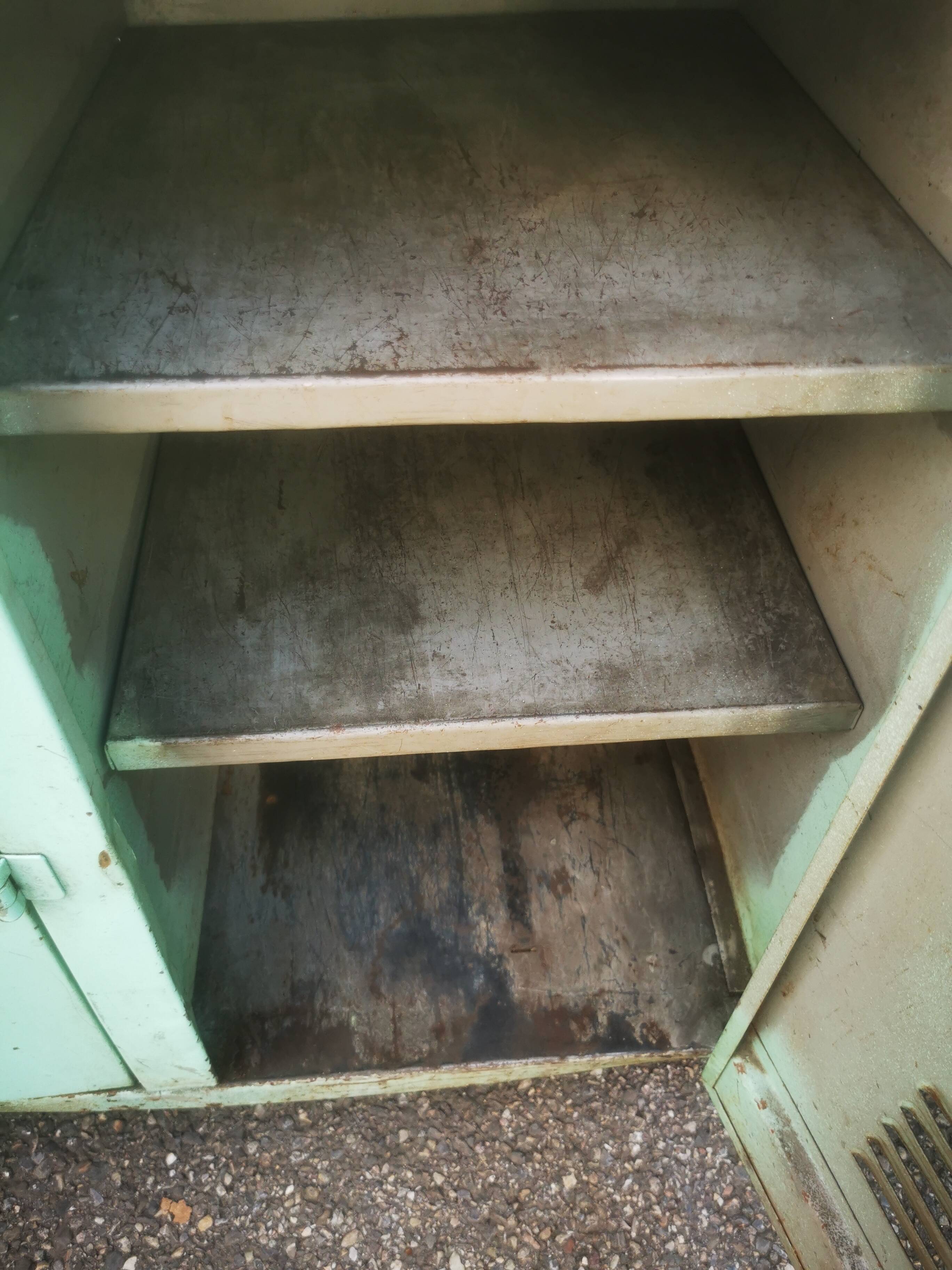 Vintage metal locker cabinet