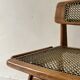Designer chair in teak wood and cane, SNA Roset1950/60