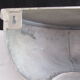 Modern aluminum cast-iron wall shelf