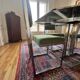 Vintage 1970s design table + 4 chairs || Unique piece