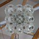 Brutalist Glass Chandelier by Kamenicky Senov, 1970s