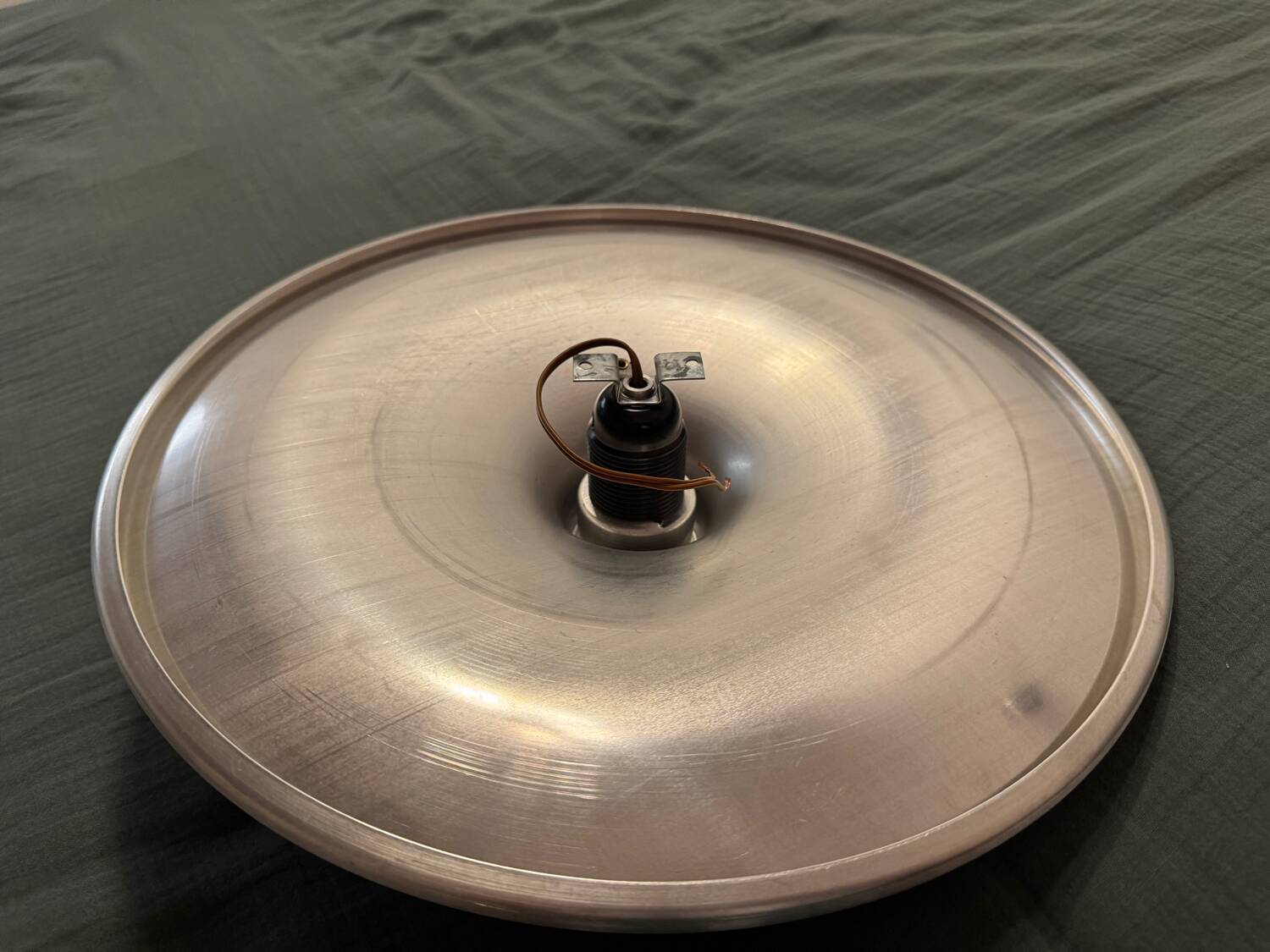 Modernist silver wall light(s)