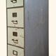 Industrial metal drawer cabinet Y.A. Chauvin Paris 1940s