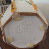 large bamboo vase signed Cartens Germany 1960