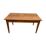 Solid oak dining farmhouse table with 2 drawers 1950 135x75x72cm