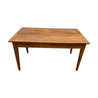Solid oak dining farmhouse table with 2 drawers 1950 135x75x72cm
