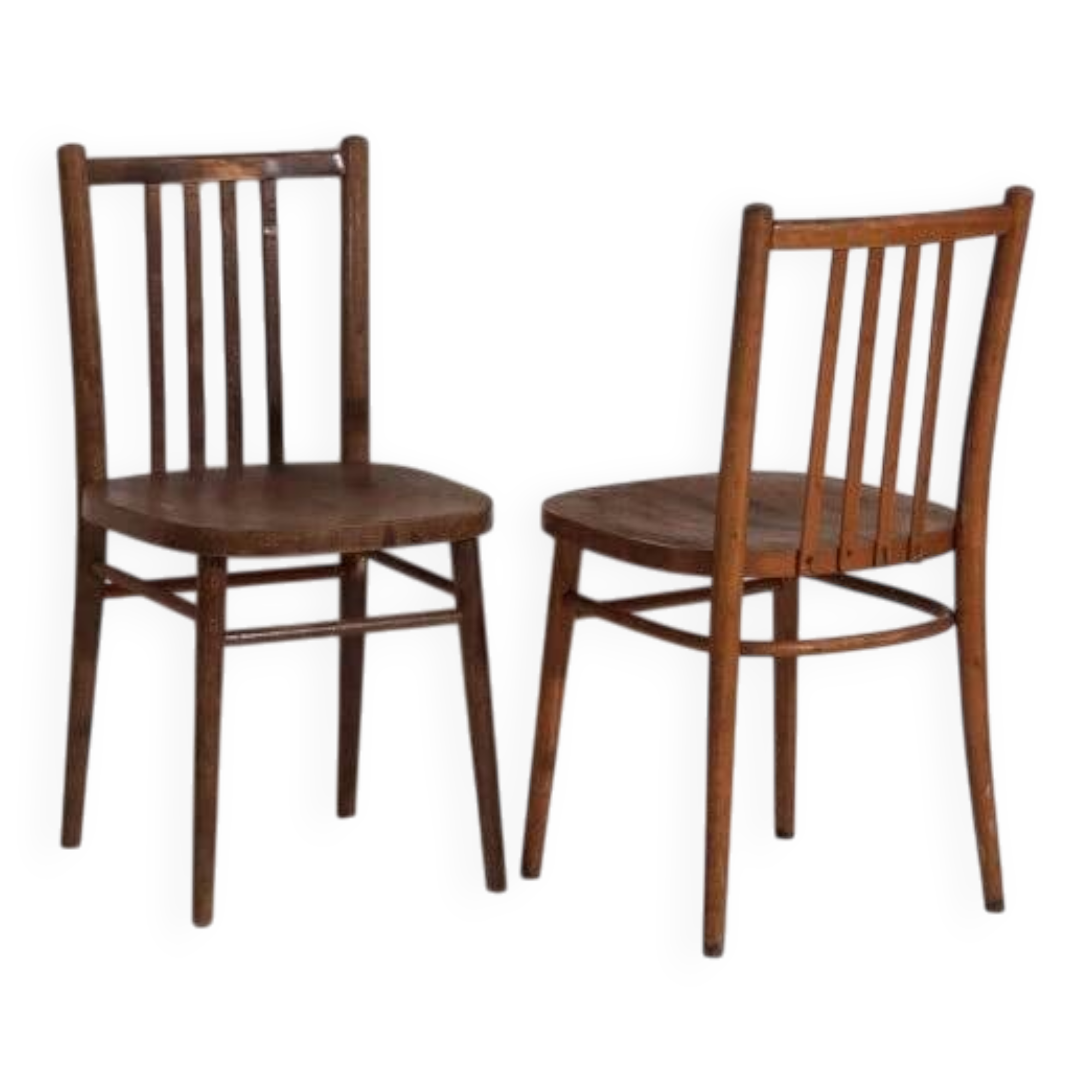 Vintage ton bentwood chairs (c.1960). set of 2