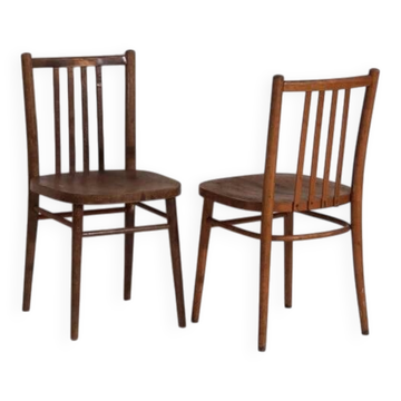 Vintage ton bentwood chairs (c.1960). set of 2