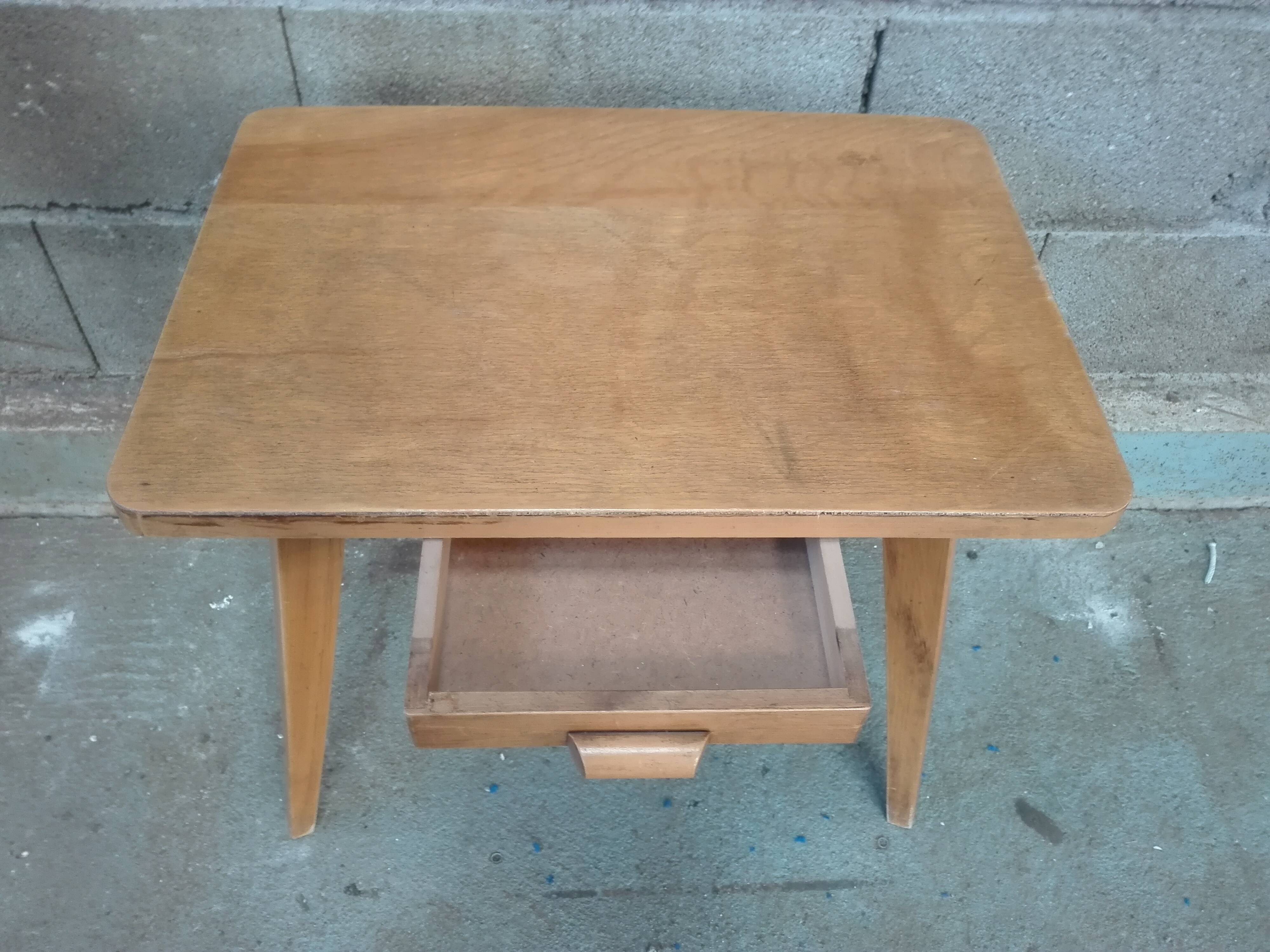 Coffee table or vintage desk compass feet