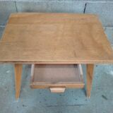 Table basse ou bureau vintage pieds compas