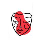 Illustration "Visage red"