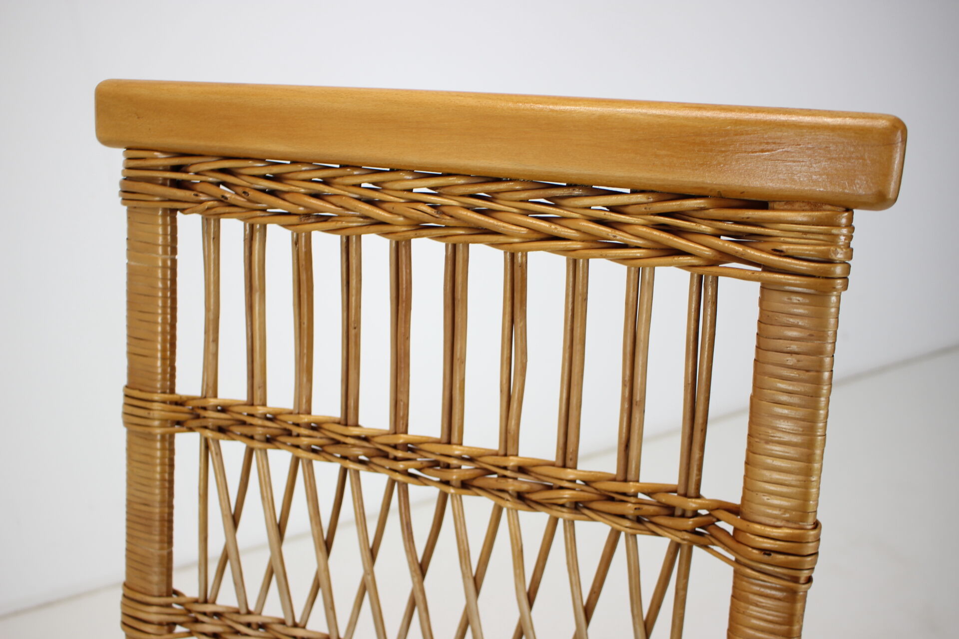 Mid-century rattan rocking chair, 1960's