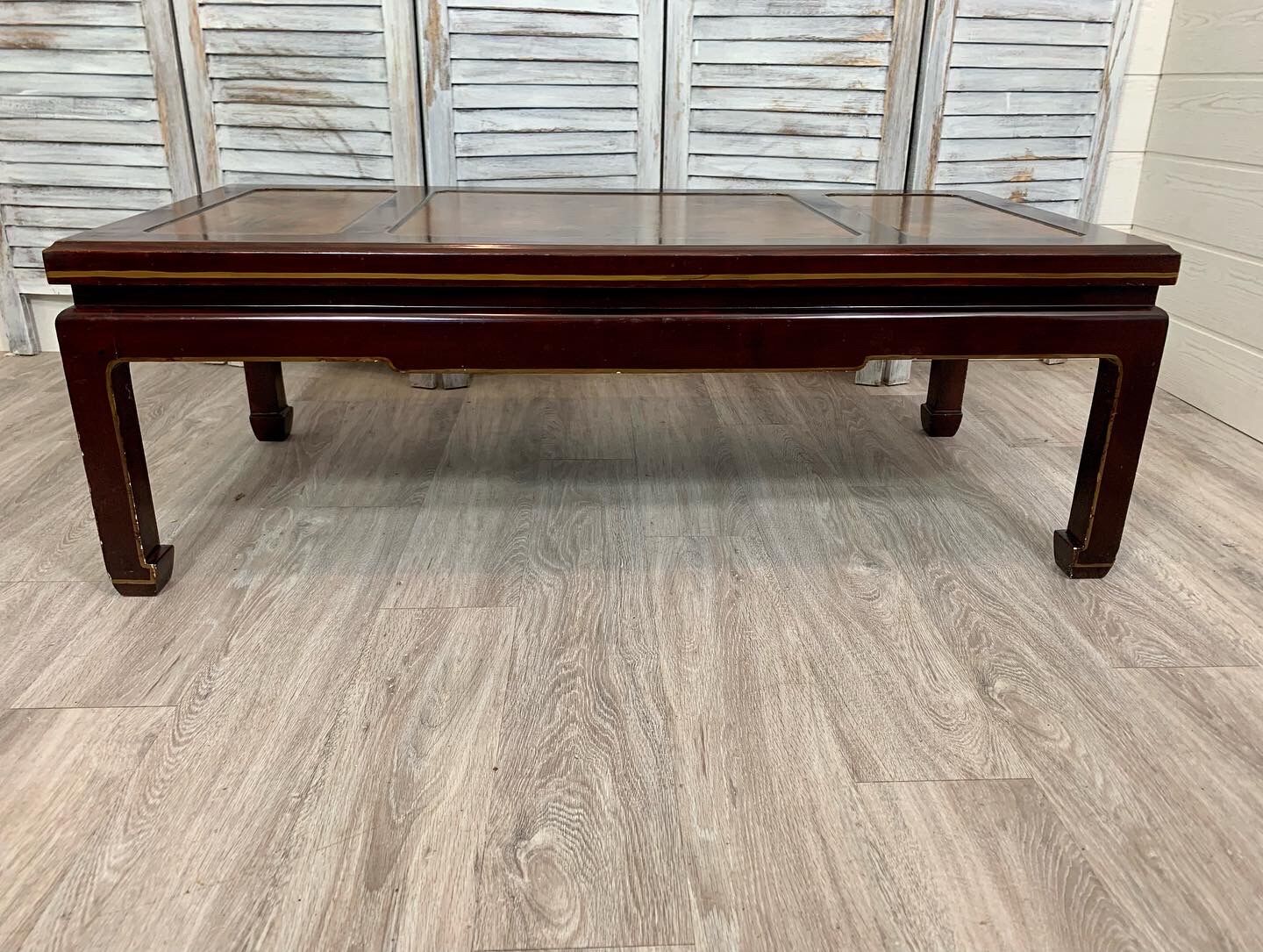 1960s Chinese style lacquered coffee table