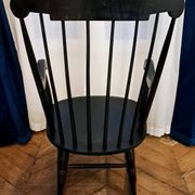 Black rocking chair/rocking seat Stol Kamnik Yugoslavia. 1960s