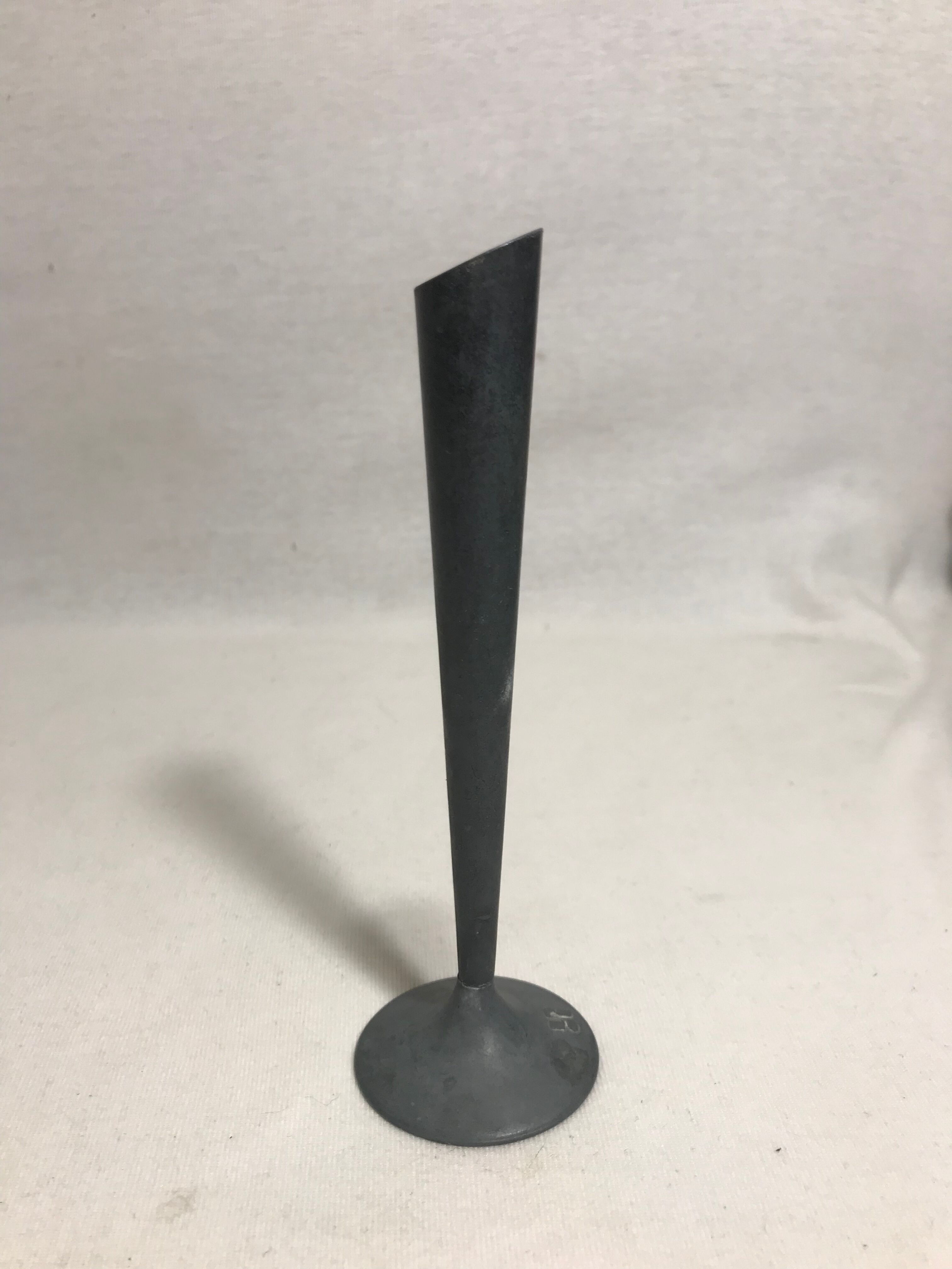 Vase praticality tin decoration vintage old