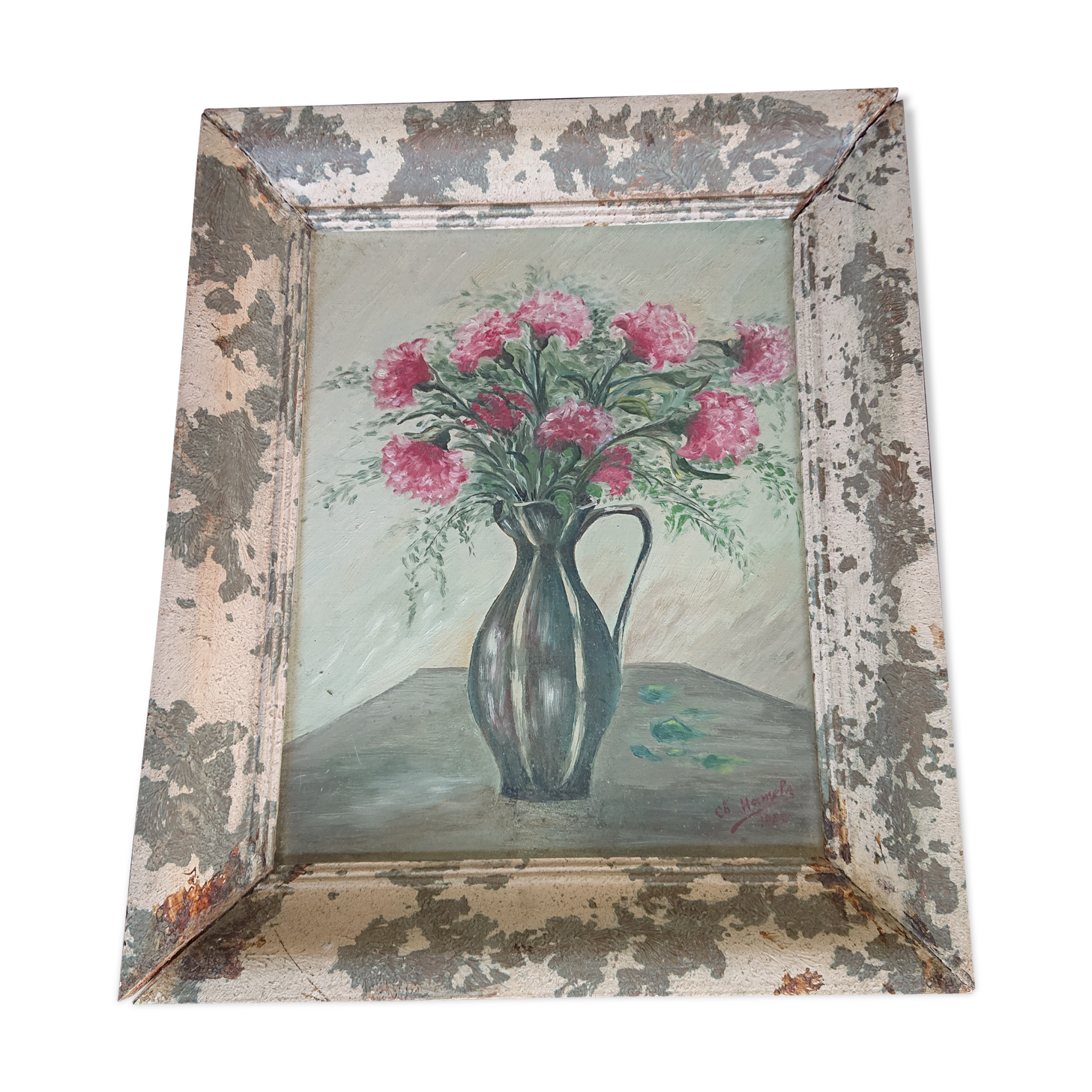 Painting - vase and flowers