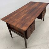 Rosewood 'Floating' Desk By Gunnar Nielsen For Tibergaard, 1960s.