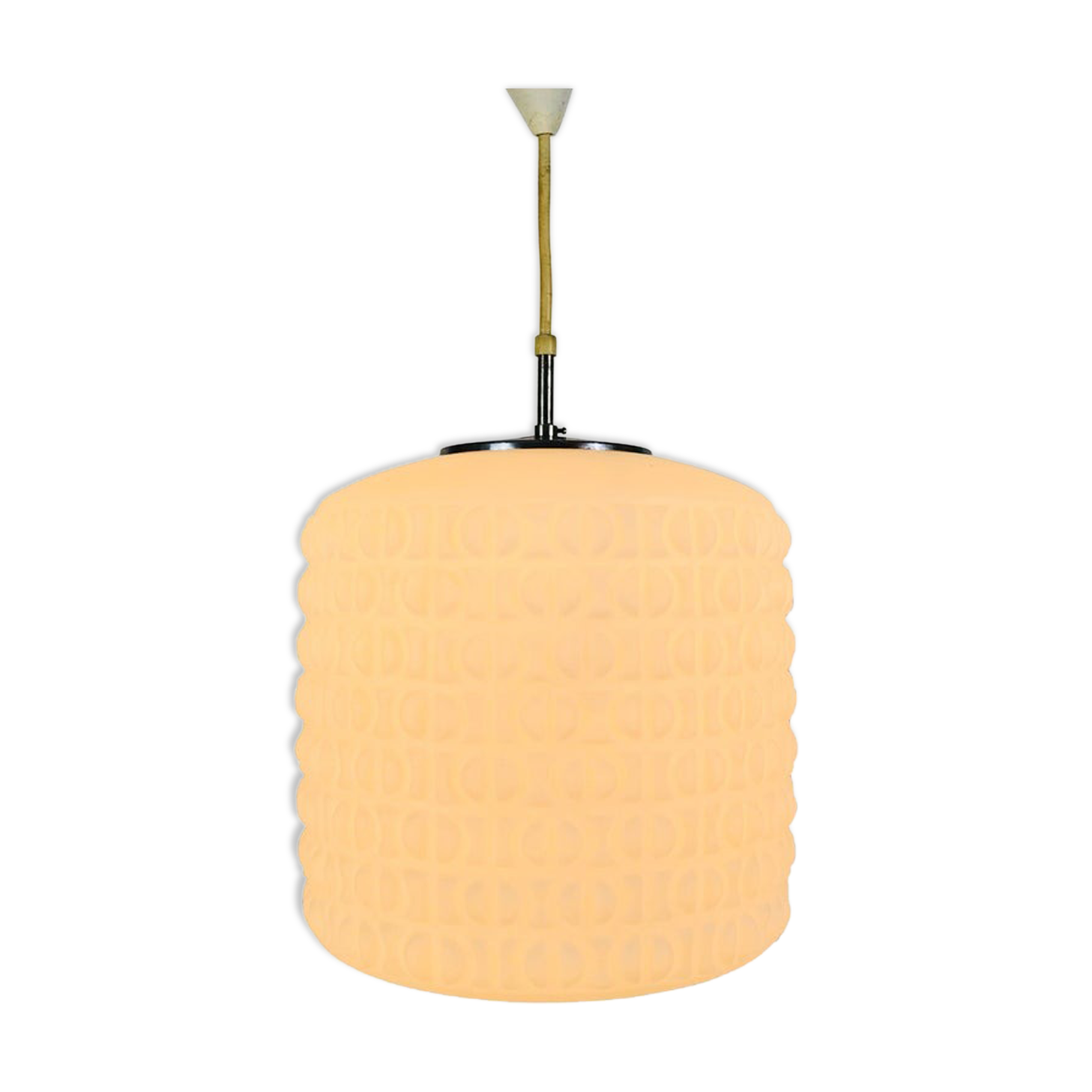 White opal pendant lamp by Peill and Putzler, 1970, Germany